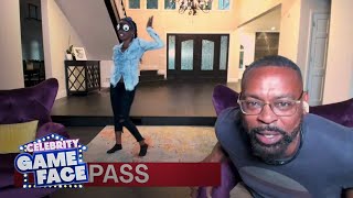 Shanola Hampton & Daren Dukes Do TikTok Dances Blindfolded | Celebrity Game Face | E!