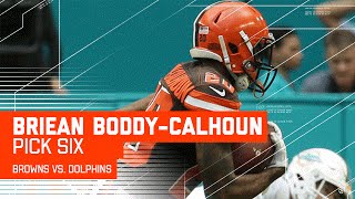 Briean Boddy-Calhoun Snags the Pick Six Off Ryan Tannehill Pass! | Browns vs. Dolphins | NFL