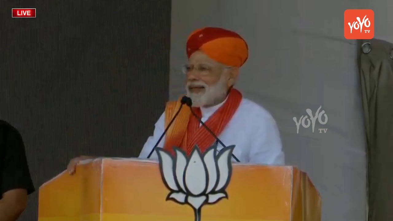 PM MODI Full Speech In Barmer | PM Modi Addresses BJP Public Meeting At ...