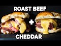 Roast Beef and Cheddar Sandwich Using Smoked Chuck Roast | But Different