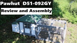 Pawhut D51-092GY Chicken coop Review and assembly.