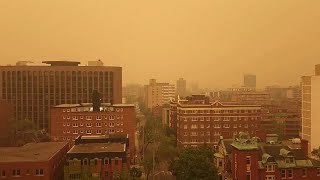 Wildfire smoke sets off health alerts in New York, Ottawa