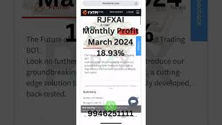 MARCH 2024: MONTHLY PROFIT OF RJFXAI IN FXTM