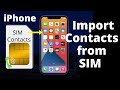 How to Import Contacts from SIM card to iPhone