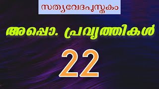 അപ്പൊ. പ്രവൃത്തികൾ - 22 || Acts - 22 ||  [ Malayalam Holy Bible ] (സത്യവേദപുസ്തകം) Visual Bible