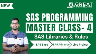 SAS Programming Master Classes: SAS Libraries & Rules - 04 | Learn SAS Tutorial Free