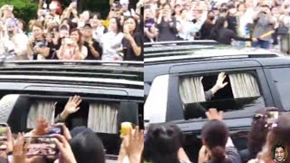 BTS Jimin Waving at Army While Leaving Suga Agust D Concert in Seoul