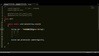 how to split string using substring function in java?