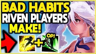 5 Bad Habits Riven Players Always Make! (Golden Riven Tips!) League of Legends