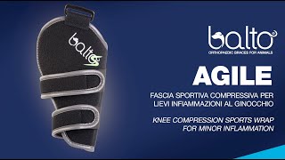 BALTO SPORT AGILE - FASCIA COMPRESSIVA PER GINOCCHIO - KNEE COMPRESSIVE WRAP