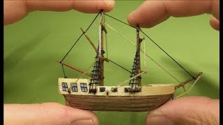 VERY SMALL SHIP from wood-HOW TO DIY