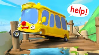 Bus in Trouble🚌 | Wheels on the Bus | Car Cartoon | Nursery Rhymes & Kids Songs | BabyBus