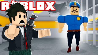 LOKIS ESCAPANDO DO POLICIAL MUSCULOSO | Roblox - Prison Borry Breakout