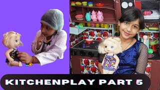 Cooking game in my new kitchen | Playing with Kitchen Set PART - 5 #Learnwithpriyanshi