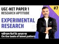 7. Experimental Research | Research Aptitude | UGC-NET Paper 1 | Bharat Kumar