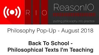 Dr. Sadler's Philosophy Pop-Up - August 2018