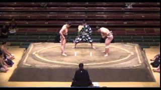 Kaganohana vs Sato Day 6 Sumo Natsu Basho May 2014