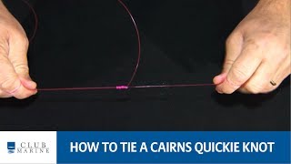 How to tie a Cairns quickie with Paul Worsteling