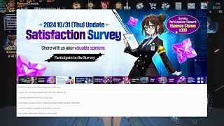 2024 10/31 (Thu) Update Satisfaction Survey Notice! Easy 300 Gems Guys!