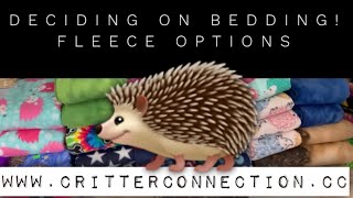 Choosing your hedgehog’s bedding