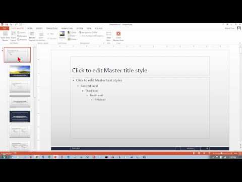 PowerPoint 2013/2016: Footers and Master Slides