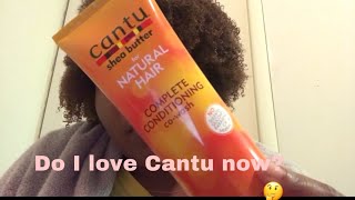 Trying cantu’s complete conditioning co-wash. |I think I love it!! #cantu#cowash#naturalhair