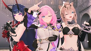 【MMD】Gee - Girls' Generation【Honkai impact 3 (崩壞3rd) 愛莉希雅 Elysia、雷電芽衣 Raiden Mei、帕朵菲莉絲 Pardofelis】