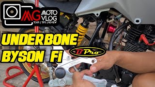 PEMASANGAN UNDERBONE NINJA R DI YAMAHA BYSON FI PART 2