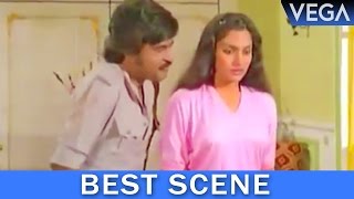 Thambikku Entha Ooru Movie || Rajinikanth Misbehaves With Madhavi || Best Scene