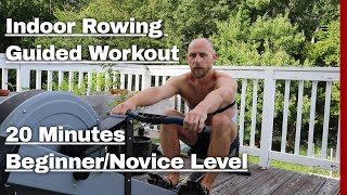 INDOOR ROWING GUIDED WORKOUT with TECHNICAL INSTRUCTION | BEGINNER LEVEL