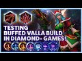 Valla Strafe - TESTING BUFFED VALLA BUILD IN DIAMOND+ GAMES! - B2GM Season 3 2024