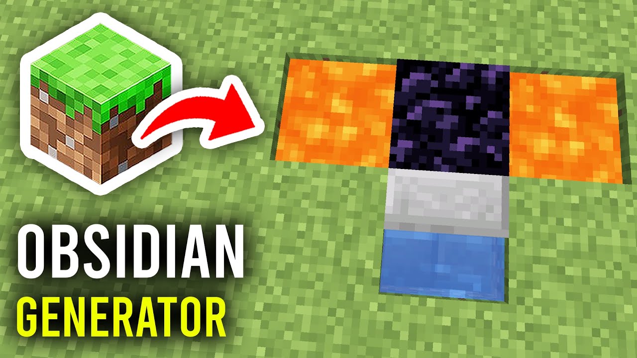 How To Make Infinite Obsidian Generator In Minecraft Full Guide Youtube
