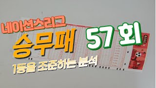 [승무패] 축구 토토 승무패 2024년 57회차 분석 1부