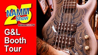 G\u0026L Guitars and Basses Booth Tour at NAMM 2025 | MikesGigTV