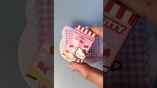 [ASMR] MINIVERSE HELLO KITTY - Mini Strawberry Milk and Cereal Unboxing and DIY #miniversehellokitty