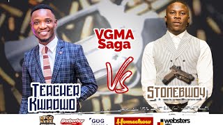 Stonebwoy tells Teacher Kwadwo his part of the story.(VGMA saga) 😂😂😂