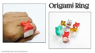 Origami flower ring