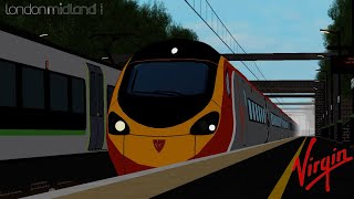 Trains at Hampton-In-Arden (Roblox, trainspotting simulator)