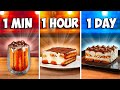 1 Minute vs  1 Hour vs  1 Day Tiramisu