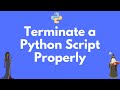 How to terminate a Python script