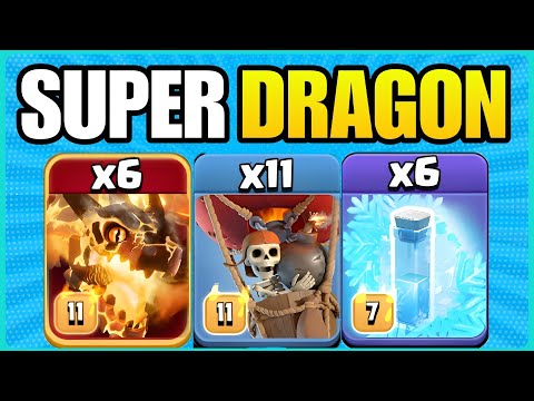 Estrategia de ataque SUPER DRAGON MANIA TH16 con Army Link Estrategia de ataque Th16 Legend League