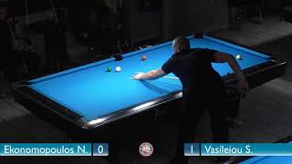 Nick Ekonomopoulos - Stamatis Vasileiou | Lamia Open 9-BALL 2017