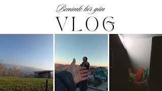 vlog || bol bol ders çalıştığım, araba kullandığım ve yürüyüşe çıktığım bugün de bana katılın!