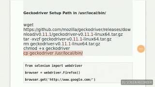 Python - Getting Started With Selenium WebDriver on Ubuntu
