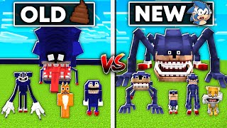 NEW vs OLD Shin SONIC Tapes in Minecraft | Shin Sonic Addon MOD Update😨