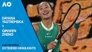 Dayana Yastremska v Qinwen Zheng Extended Highlights | Australian Open 2024 Semifinal