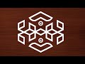 8x4 dots easy rangoli designs | Simple Rangoli designs | Rangoli Daily Vlogs