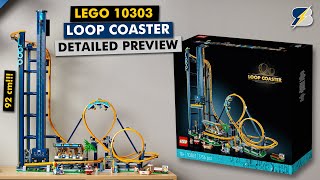 Gigantic LEGO 10303 Loop Coaster detailed preview, analysis and video in action!