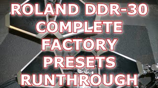 ROLAND DDR-30 [Vintage 1985 Electronic Drums Factory Presets Demo]