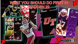 WHAT YOU SHOULD DO FIRST IN MADDEN 22 ULTIMATE TEAM! MADDEN 22 EARLY ACCESS! MADDEN 22 ULTIMATE TEAM
